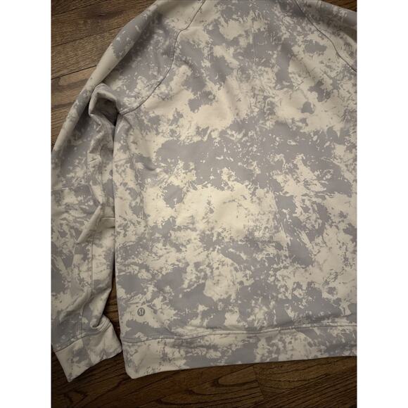 EUC Lululemon City Sweat Pullover Hoodie French Terry Size M White Silver Drop - Picture 6 of 6